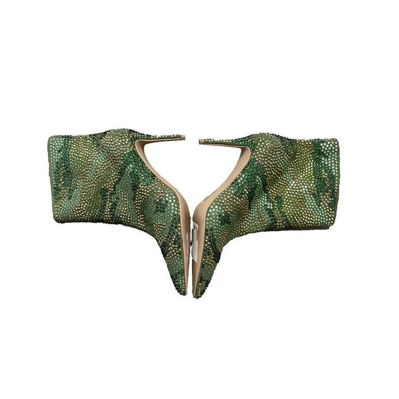 Kurt Geiger London Belgravia Women's 38.5  Bootie Green Crystal Heel NEW $265 - Picture 3 of 4